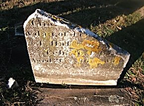 broken headstone